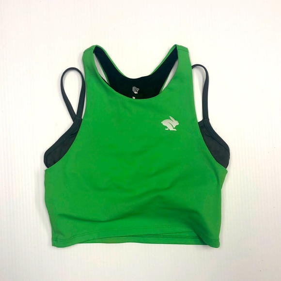 rabbit Tops - rabbit crop top with build in bra small